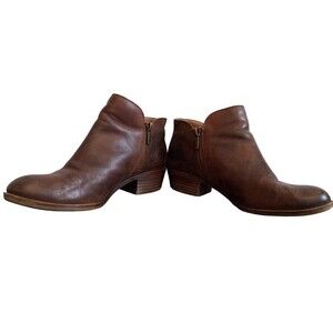 Lucky Brand brown leather booties
